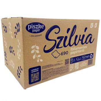 Szilvia 690 - papírdobozos törlőpapír (fóliamentes)