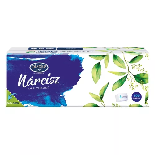 Nárcisz - papír zsebkendő 100db