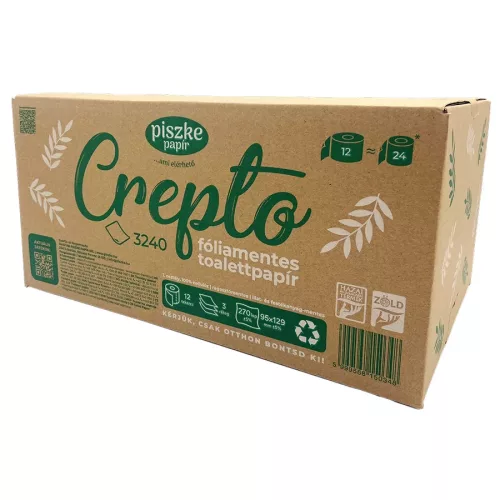 Crepto 3240 - papírdobozos toalettpapír (fóliamentes)