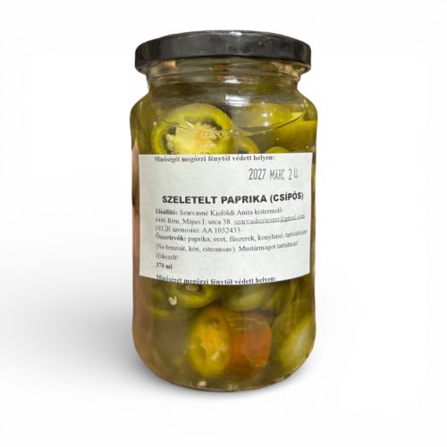 Csípős szeletelt paprika 370ml
